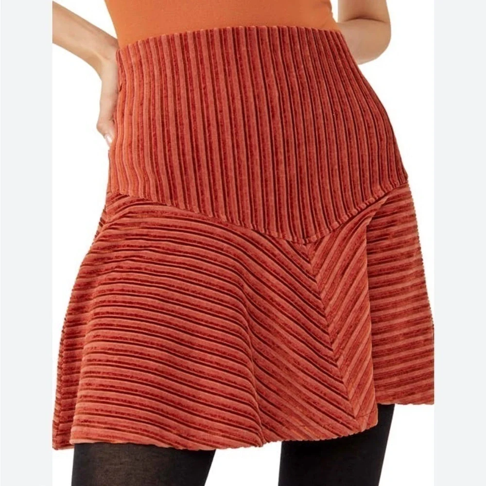 Free People Camden Mini Skirt in Ginger Snap